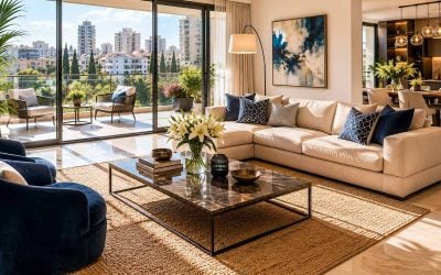 Quiet luxury Israeli apartment interior prepared for a serious viewing