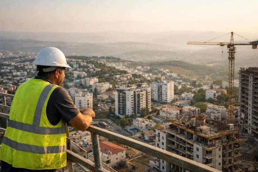 Construction development and real estate landscape in Nof HaGalil, Israel