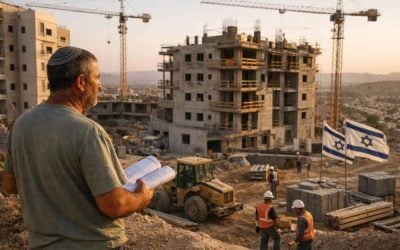 Construction site of new residential housing developments in Dimona, Arad, and Nahariya, Israel