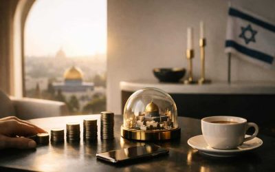 Bank of Israel building symbolizing financial resilience and interest rate cut to 4.0%