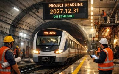 Construction visualization of the Tel Aviv Metro, Israel's largest infrastructure project