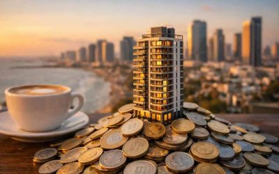 Modern Tel Aviv skyline representing real estate tokenization and digital property investment in Israel