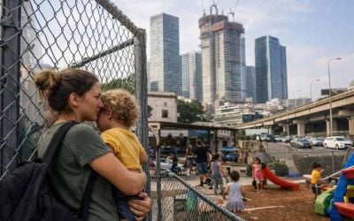 Tel Aviv urban skyline featuring construction cranes and city infrastructure