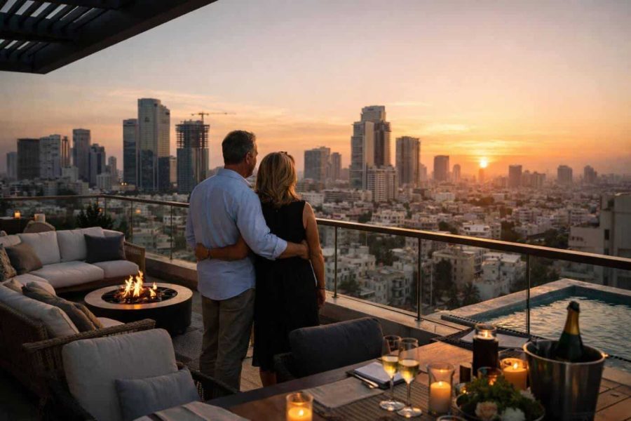 Luxury penthouse building on Zeitlin Street, Tel Aviv