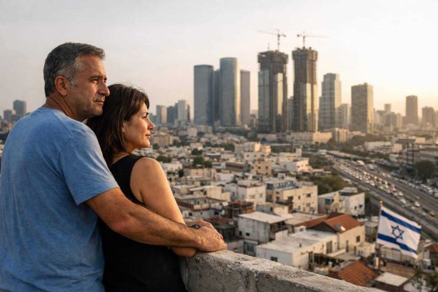 Modern Israeli apartment buildings representing real estate market resilience