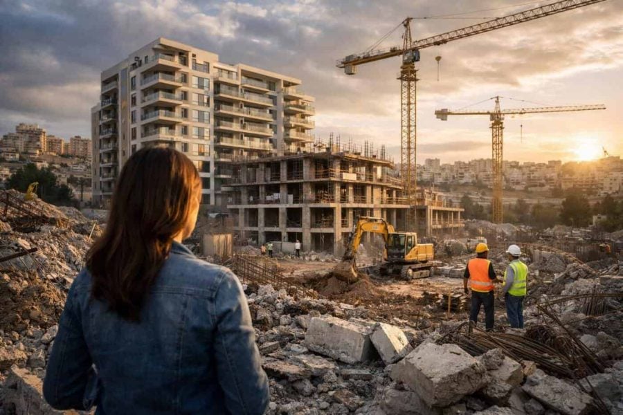 Modern skyline representing the resilient shift in Israel's real estate market