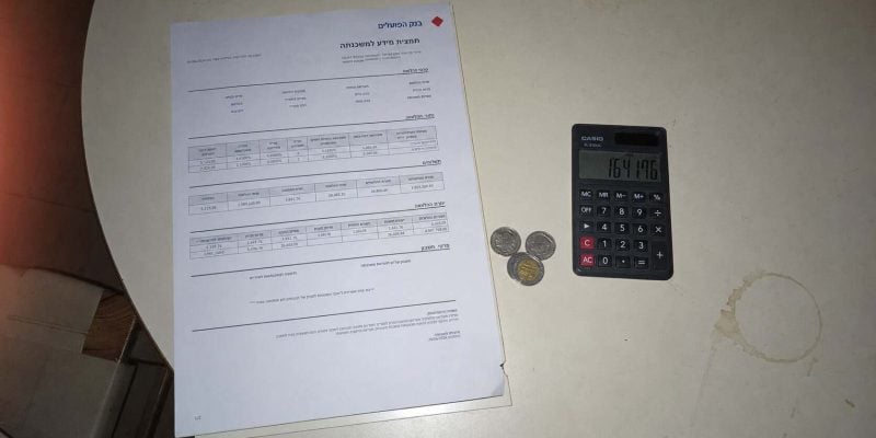 tight budget on a mortgage statement