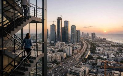 Modern high-rise residential buildings in Israel representing vertical urban planning and development
