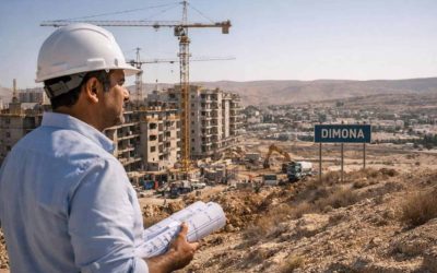 Yohananof supermarket branch and commercial real estate development in Dimona, Negev